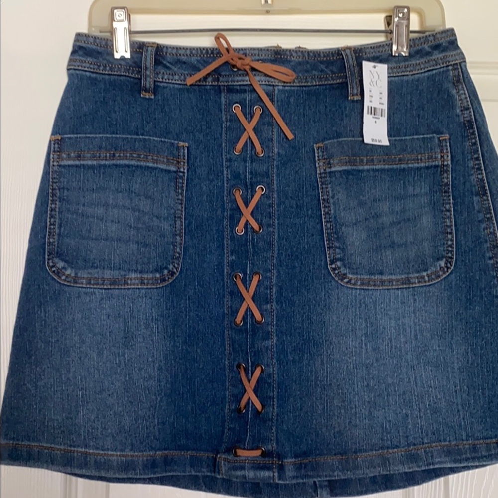 NY&C cute mini jean skirt